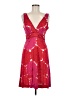 Tory Burch 100% Silk Paisley Red Cocktail Dress Size M - photo 1