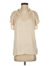 Paige Ivory Short Sleeve Blouse Size S - photo 1
