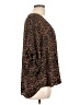 Mittoshop 100% Polyester Animal Print Brown 3/4 Sleeve Blouse Size L - photo 4