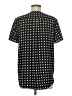 Ann Taylor 100% Polyester Polka Dots Black Short Sleeve Blouse Size M - photo 2