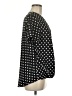 Ann Taylor 100% Polyester Polka Dots Black Short Sleeve Blouse Size M - photo 4