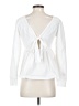 Ella Moss 100% Cotton White Long Sleeve Top Size S - photo 2