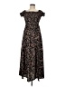 Shein 100% Polyester Floral Black Casual Dress Size 6 - photo 1