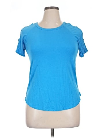 August Silk Short Sleeve Top (view 1)