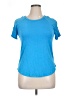 August Silk Blue Short Sleeve Top Size XL (estimated) - photo 1