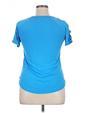 August Silk Short Sleeve Top (view 2)