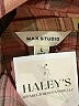 Max Studio 100% Cotton Plaid Brown Long Sleeve Button-Down Shirt Size L - photo 7