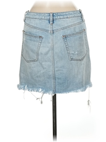 We the Free Denim Skirt (view 2)