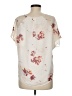 GF Collection 100% Polyester Ivory Short Sleeve Blouse Size M - photo 2