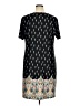 New Directions Print Black Casual Dress Size XL - photo 2