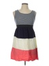 Rhapsody Color Block Gray Casual Dress Size L - photo 1