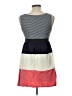 Rhapsody Color Block Gray Casual Dress Size L - photo 2