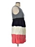 Rhapsody Color Block Gray Casual Dress Size L - photo 4