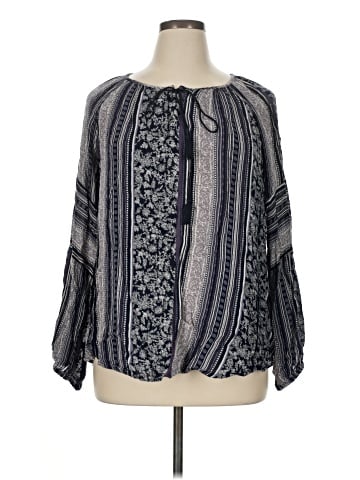 Ruff Hewn Long Sleeve Blouse (view 1)