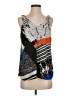 Willi Smith 100% Polyester Black Sleeveless Blouse Size S - photo 1