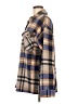 Unbranded 100% Polyester Plaid Brown Long Sleeve Blouse Size L - photo 5
