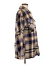 Unbranded 100% Polyester Plaid Brown Long Sleeve Blouse Size L - photo 4