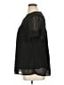 Unbranded 100% Polyester Black Short Sleeve Blouse Size XL (estimated) - photo 5