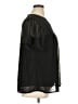 Unbranded 100% Polyester Black Short Sleeve Blouse Size XL (estimated) - photo 4