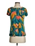 Liz Claiborne Teal Short Sleeve Blouse Size XS - photo 1