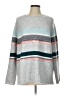 Caslon Stripes Gray Pullover Sweater Size L - photo 1