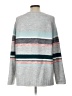 Caslon Stripes Gray Pullover Sweater Size L - photo 2
