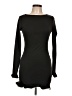 Unbranded Solid Black Casual Dress Size L - photo 1
