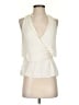 Theory 100% Silk Ivory Sleeveless Silk Top Size P (petite) - photo 1