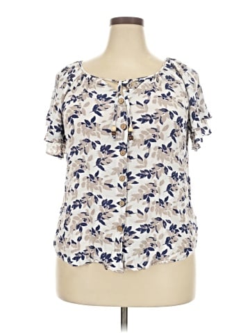 AB Studio Short Sleeve Blouse (view 1)