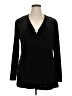 J.R. Nites by Caliendo Black Long Sleeve Blouse Size XL - photo 1