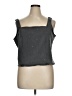 Bar III Gray Sleeveless Blouse Size XL - photo 1