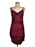 Unbranded Solid Burgundy Cocktail Dress Size M - photo 1