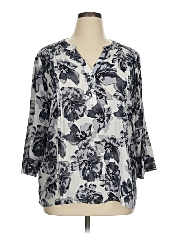 Monday Fun 3/4 Sleeve Blouse (view 1)
