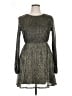 Xhilaration Metallic Gray Cocktail Dress Size L - photo 1