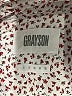 Grayson 100% Cotton Print Ivory Red Long Sleeve Blouse Size XS (1) - photo 6