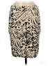 PAUW Animal Print Tan Wool Skirt Size 6 (1) - photo 1