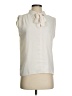 Ann Taylor LOFT 100% Polyester Ivory Sleeveless Blouse Size XS - photo 1