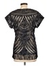 Chico's Black Short Sleeve Top Size Lg (2) - photo 2