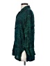 Endless Knot Art 100% Rayon Teal Long Sleeve Button-Down Shirt Size S - photo 5