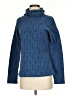 The North Face 100% Polyester Chevron-herringbone Blue Turtleneck Sweater Size S - photo 1