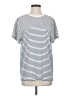 Fabletics Stripes White Short Sleeve T-Shirt Size S - photo 1