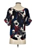 Kensie 100% Polyester Blue Short Sleeve Blouse Size XS - photo 2