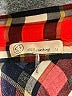 E2 Clothing 100% Cotton Plaid Red Long Sleeve Button-Down Shirt Size M - photo 7