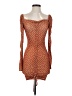 PrettyLittleThing Polka Dots Orange Cocktail Dress Size 4 - photo 1