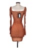 PrettyLittleThing Polka Dots Orange Cocktail Dress Size 4 - photo 2