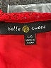 Belle Tweed 100% Polyester Red Sleeveless Blouse Size L - photo 4