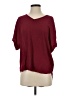 Alya 100% Polyester Burgundy Short Sleeve Blouse Size S - photo 1