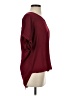 Alya 100% Polyester Burgundy Short Sleeve Blouse Size S - photo 4