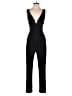 Ambiance Solid Black Jumpsuit Size S - photo 1