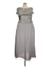 May Queen Couture 100% Polyester Gray Cocktail Dress Size 5X - photo 1